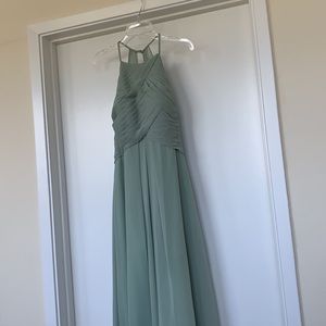 Azazie Sage Green Maxi Dress